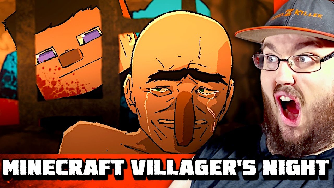 Trapped in Steve&rsquo;s Minecraft Prison - Villager's Night Part 4 REACTION!!!