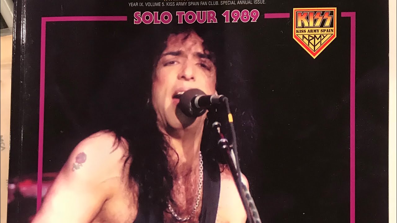 Paul Stanley (of KISS) 1989 Solo Tour Book Overview