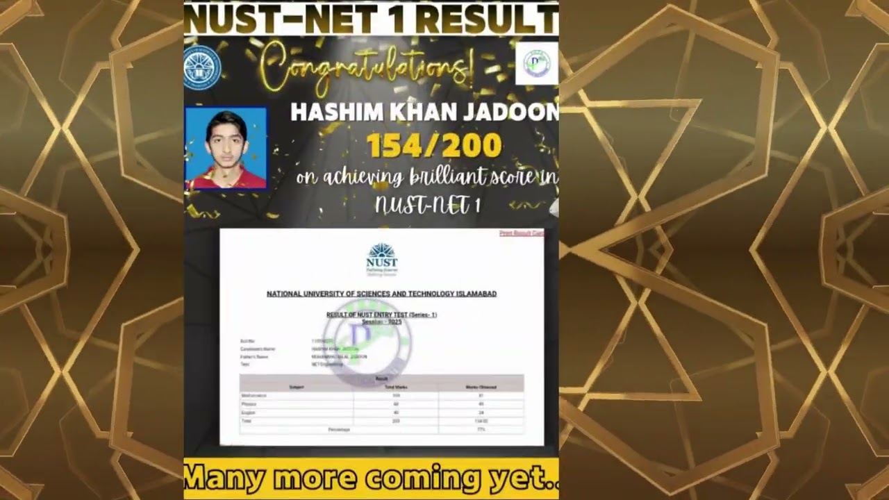 NUST NET 2025 Outstanding Results I How to Get 160 Marks in NUST NET I NUST NET Toppers I NET Prep