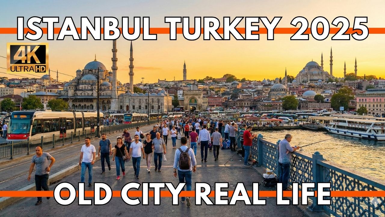 Istanbul Turkey 2025 4K Walking Tour (100FPS) | Grand Bazaar, Eminönü Bazaar, Galata Bridge