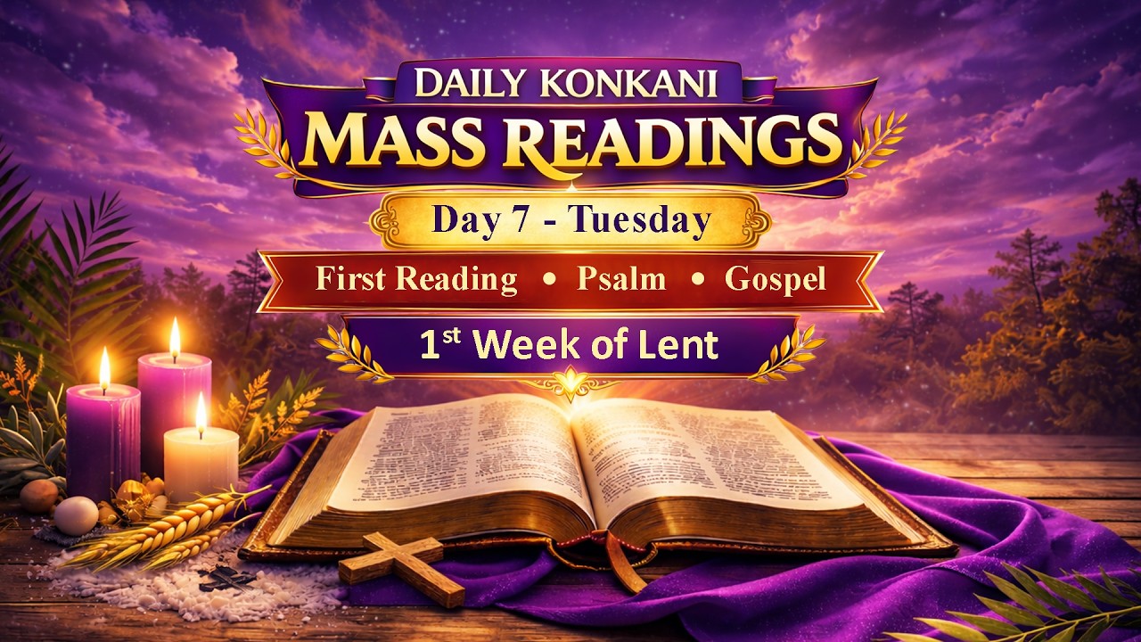 Today’s Catholic Mass Readings – Lent Day 7 in Konkani for 24 February 2026