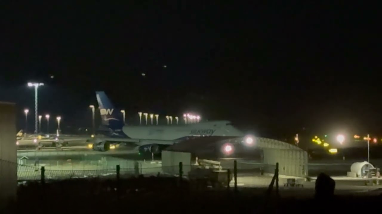 Silk Way West Airlines takes off from Landvetter Gothenburg Airport to EDFH Frankfurt Hahn Airport