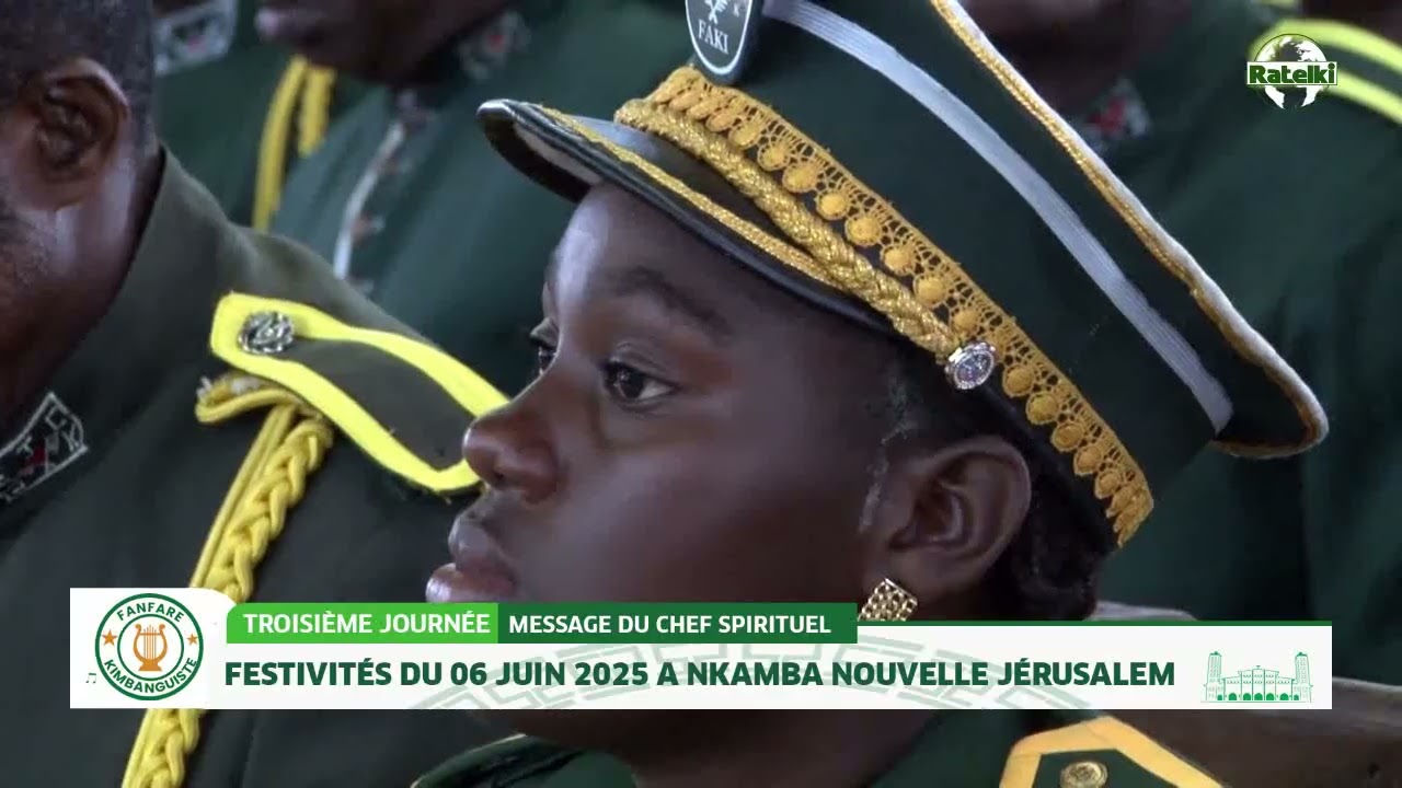 SUIVEZ LE MESSAGE FORT DE SA DIVINITE PAPA SIMON KIMBANGU KIANGANI   DU 08 JUIN 2025 A NKAMBA