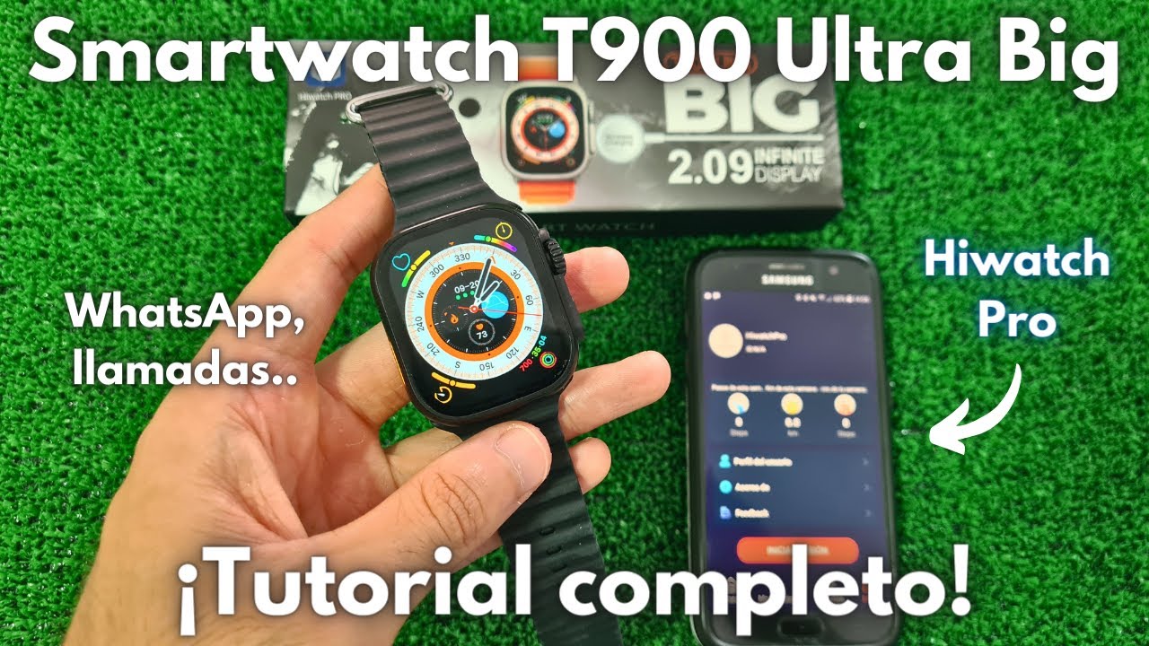 💥 Smartwatch T900 Ultra BIG | Características y Configuración COMPLETA | Hiwatch Pro