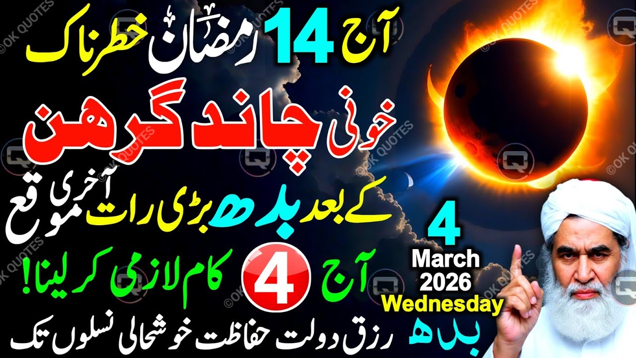 14 Ramzan Budh Special 🌙 Lunar Eclipse Ke Baad Ka Din – Kya Karna Chahiye?