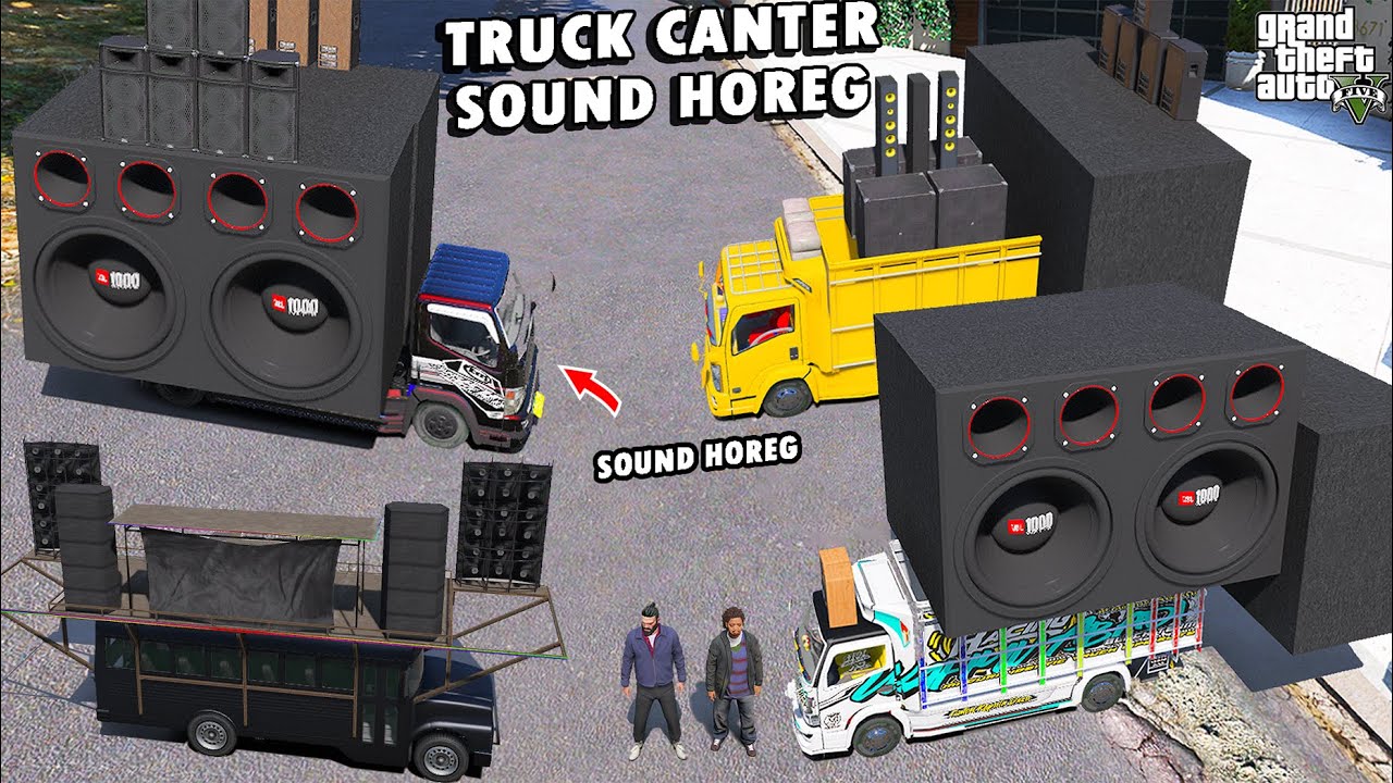GILA !! Aku Berhasil Koleksi SEMUA TRUCK CANTER SOUND HOREG TERBESAR di GTA 5 !!