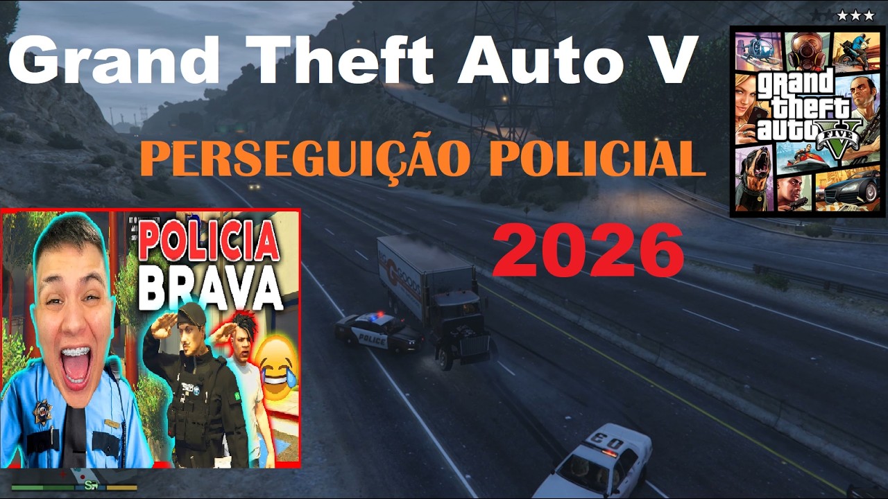 Grand Theft Auto V 2026 PERSEGUIÇÃO POLICIAL no final do video | MUITA ADRENALINA - PAULINHO LOKO