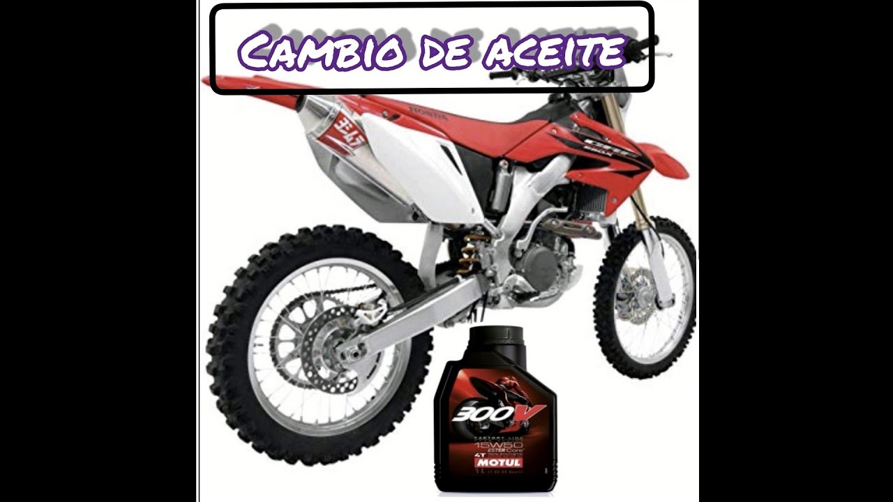 Como cambiar aceite a una honda crf250x