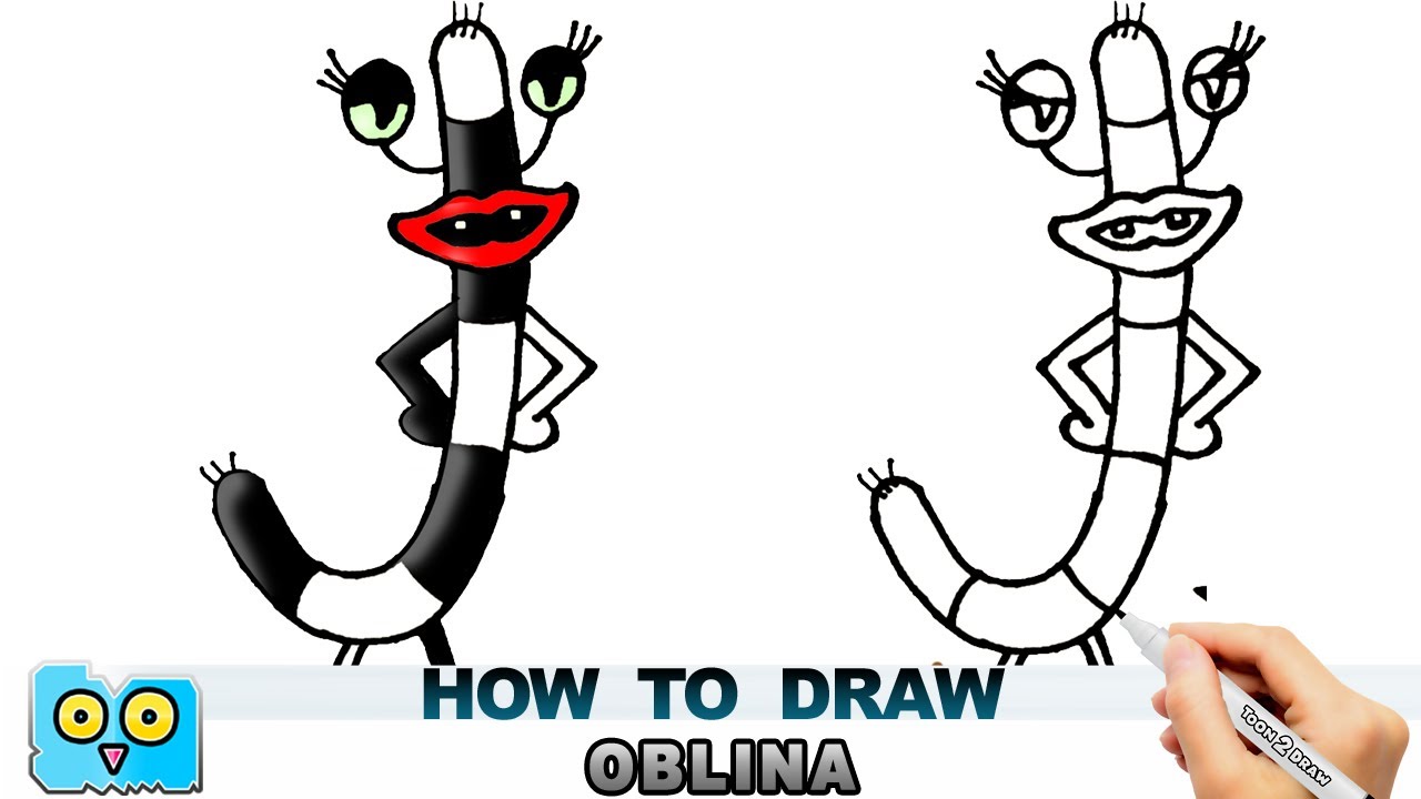 How to Draw Oblina aaahh real monsters