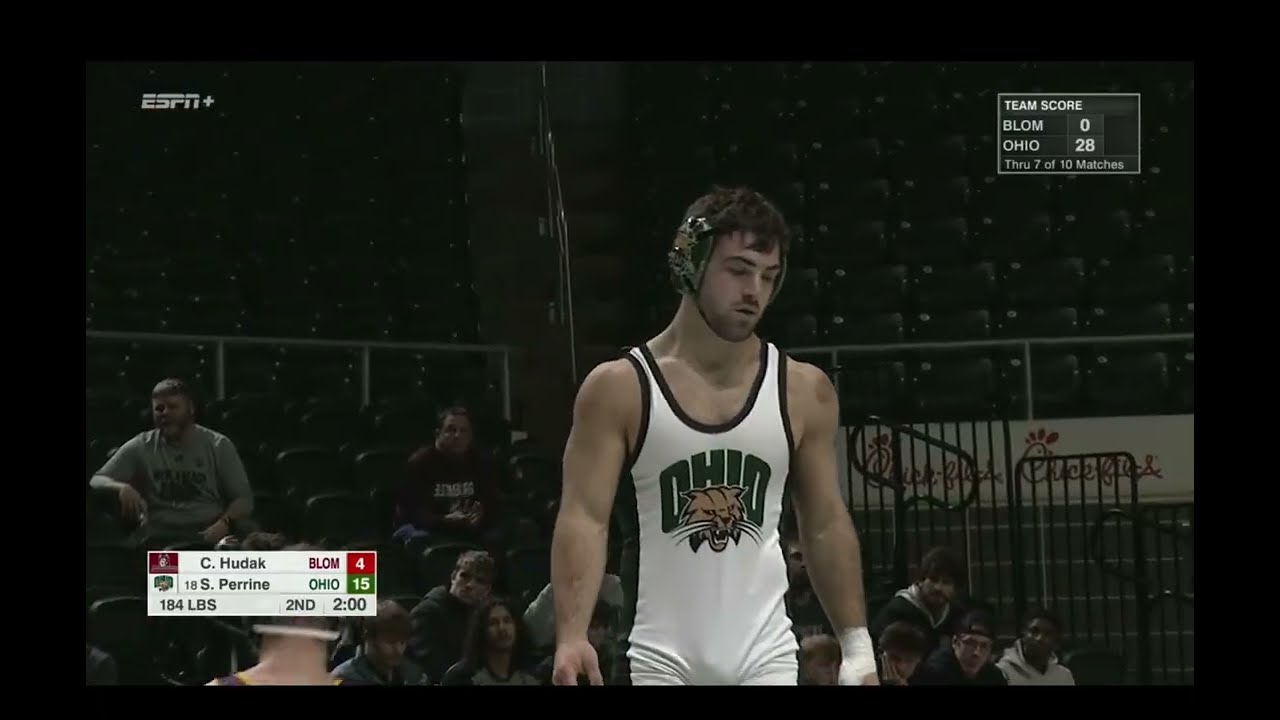 184lbs Sal Perrine (Ohio) vs Connor Hudak (Bloomsburg)