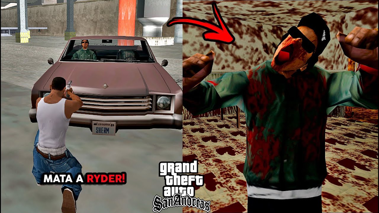 Esto Ocurre si Traicionas a Ryder al Inicio del Juego  En El GTA San Andreas!! Creepypasta Loquendo