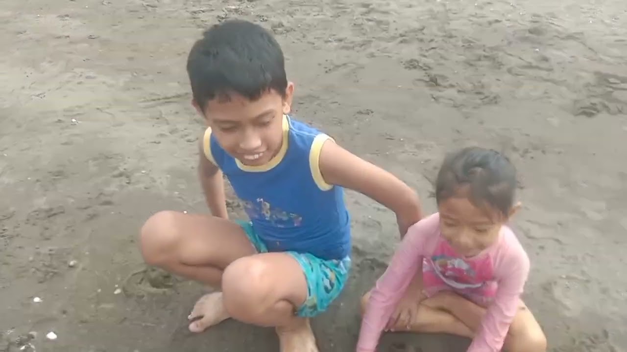 King james and Zia swimming beach 