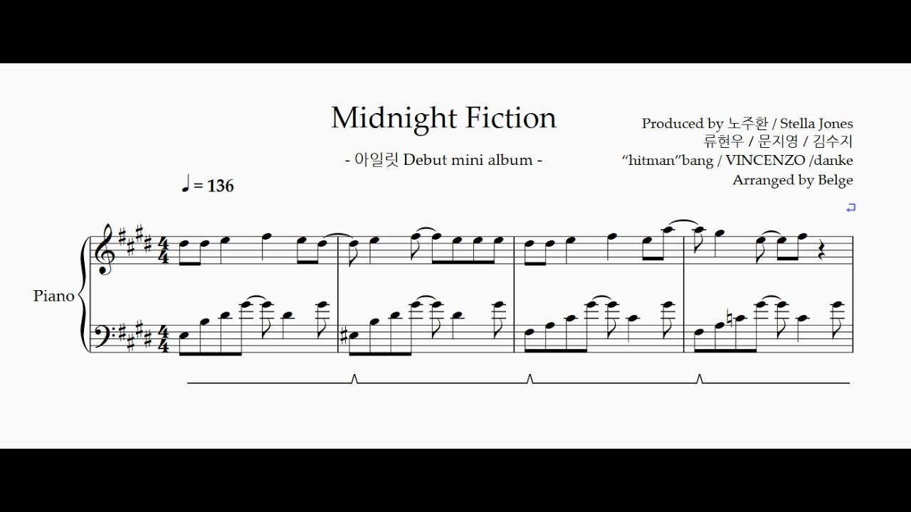 아일릿(ILLIT) Midnight Fiction Piano cover