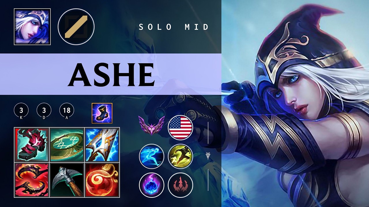 Ashe Mid vs Ahri - NA Master Patch 26.03