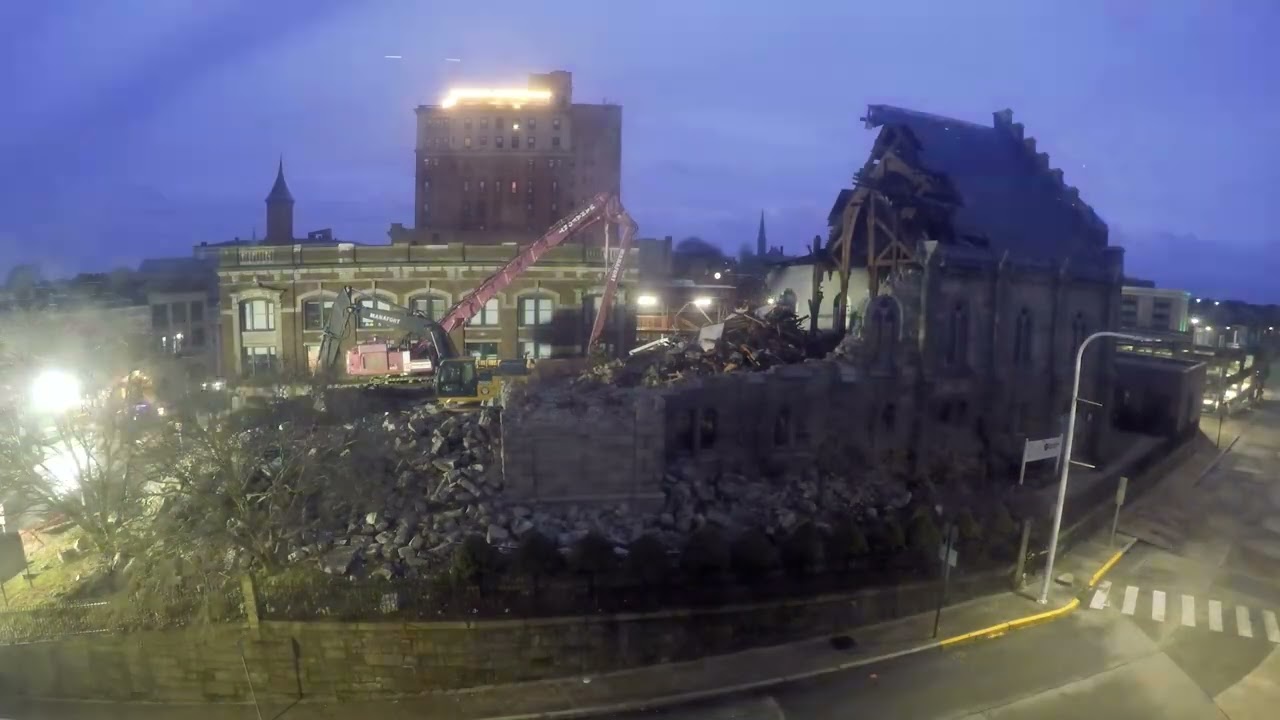 Time Lapse: Demolition of New London's First Congregational Church