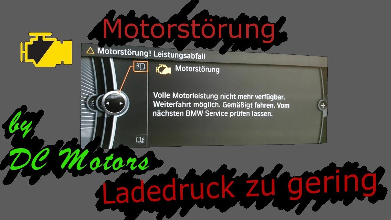 Motorstörung - Ladedruck zu gering / Fehlersuche by DC Motors