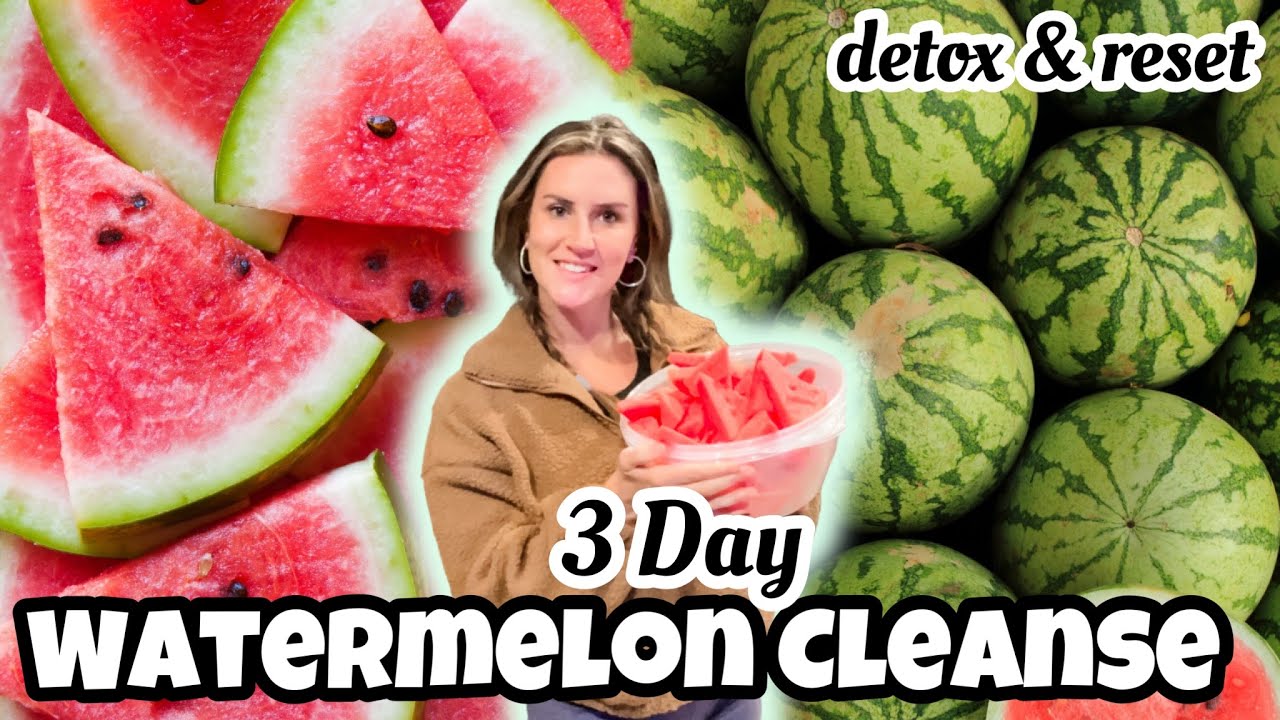 3 DAY WATERMELON CLEANSE :: I ATE NOTHING BUT WATERMELON 🍉 MONO FASTING : detox, reset, lose weight