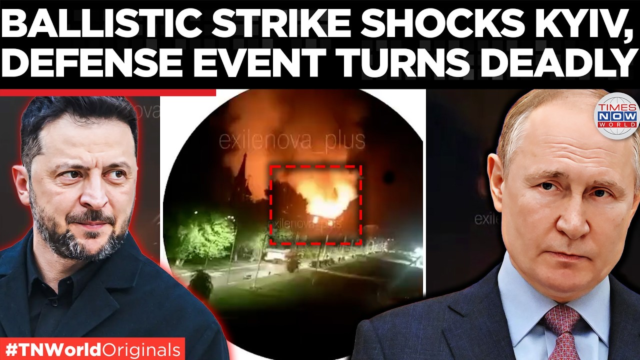 MOSCOW STRIKES KYIV: Russia's Ballistic Missile Hits Ukraine Arms Expo; Zel Admits Security Failure