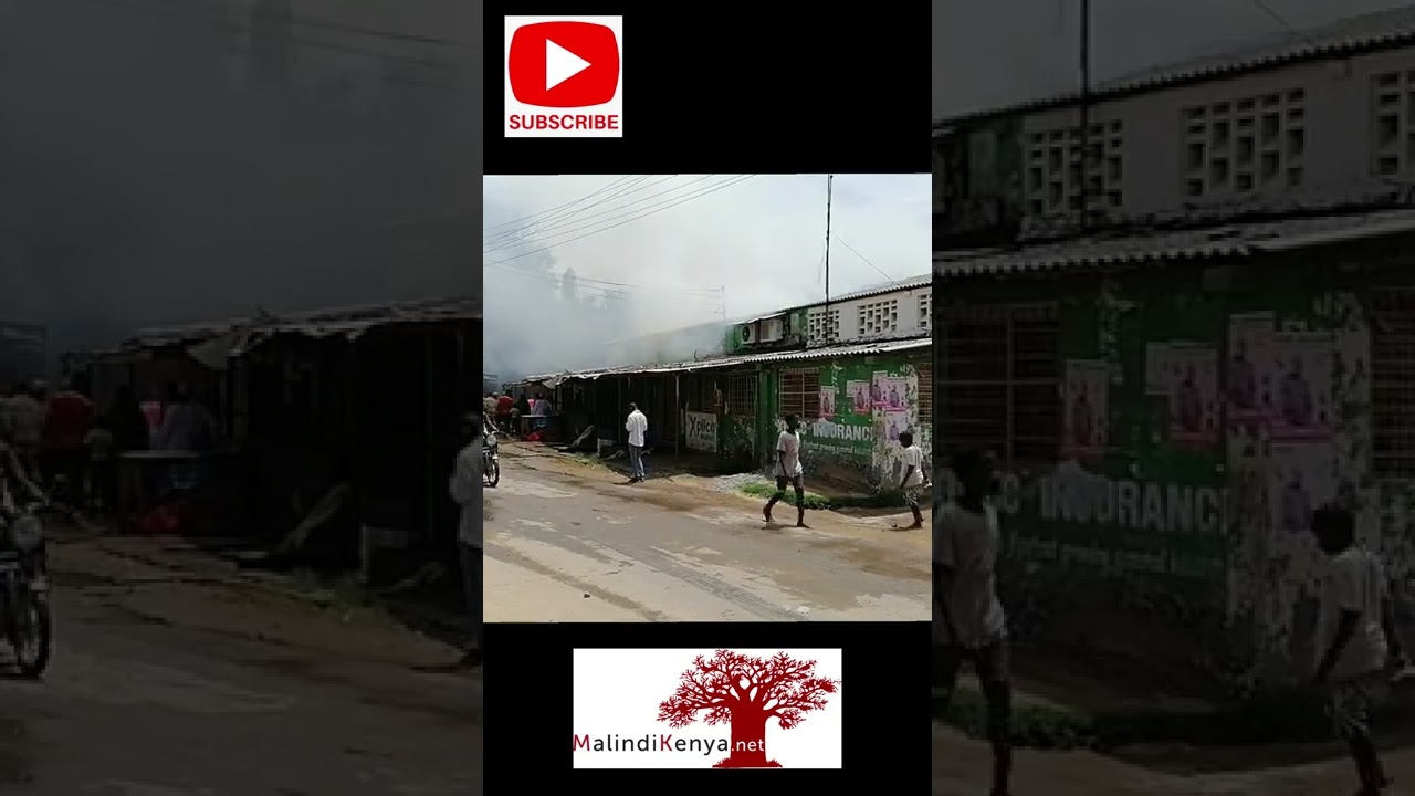 Incendio al Malindi Fish Market