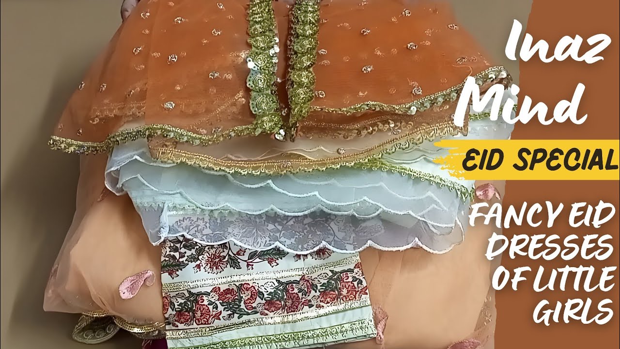 Eid Fancy dress designing for Little girls | Inaz Mind | How to design dresses for small girls 