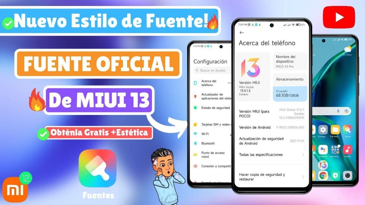 🤯XIAOMI FUENTE DE MIUI 13 DE TEMAS OFICIAL!! Obt&eacute;nla Gratis!🔥