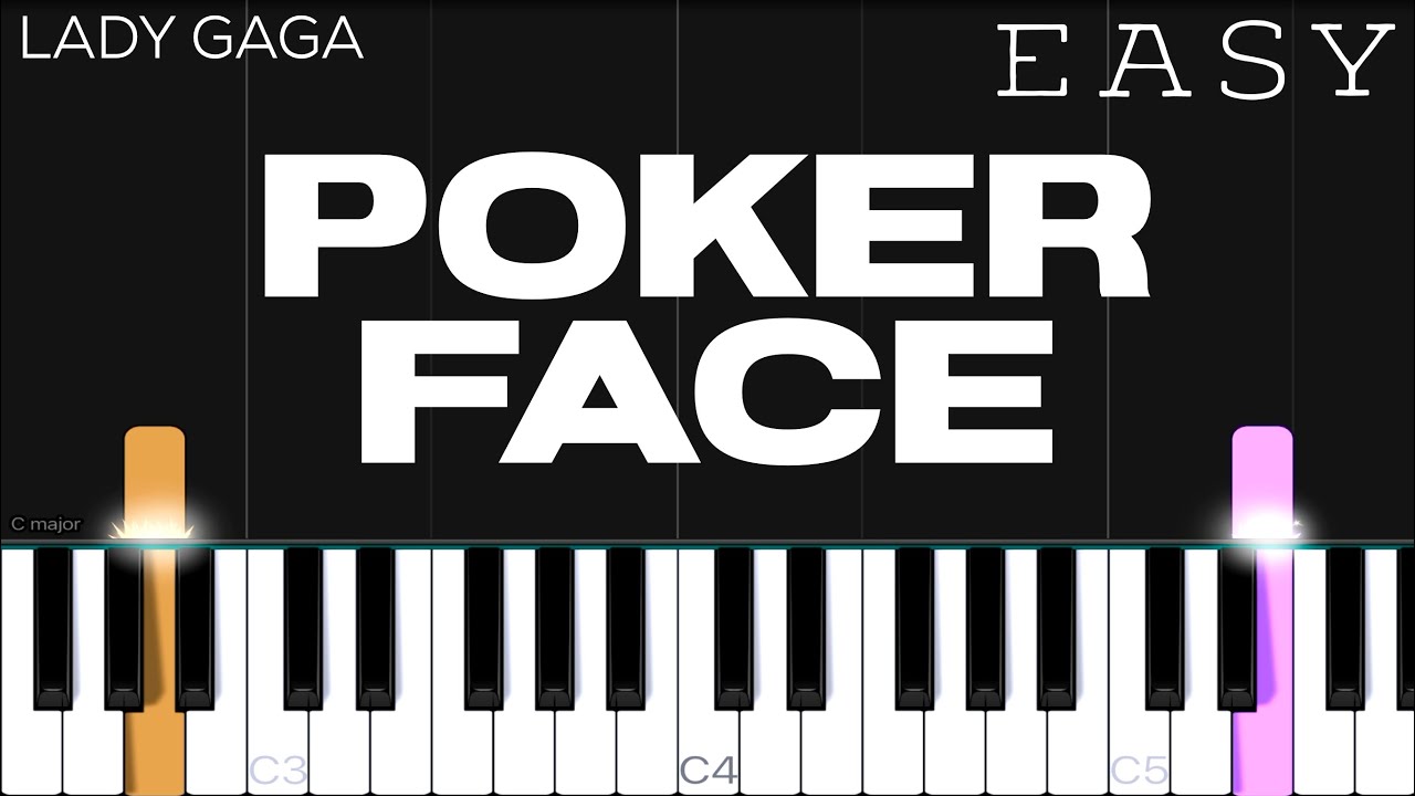 Lady Gaga - Poker Face | EASY Piano Tutorial