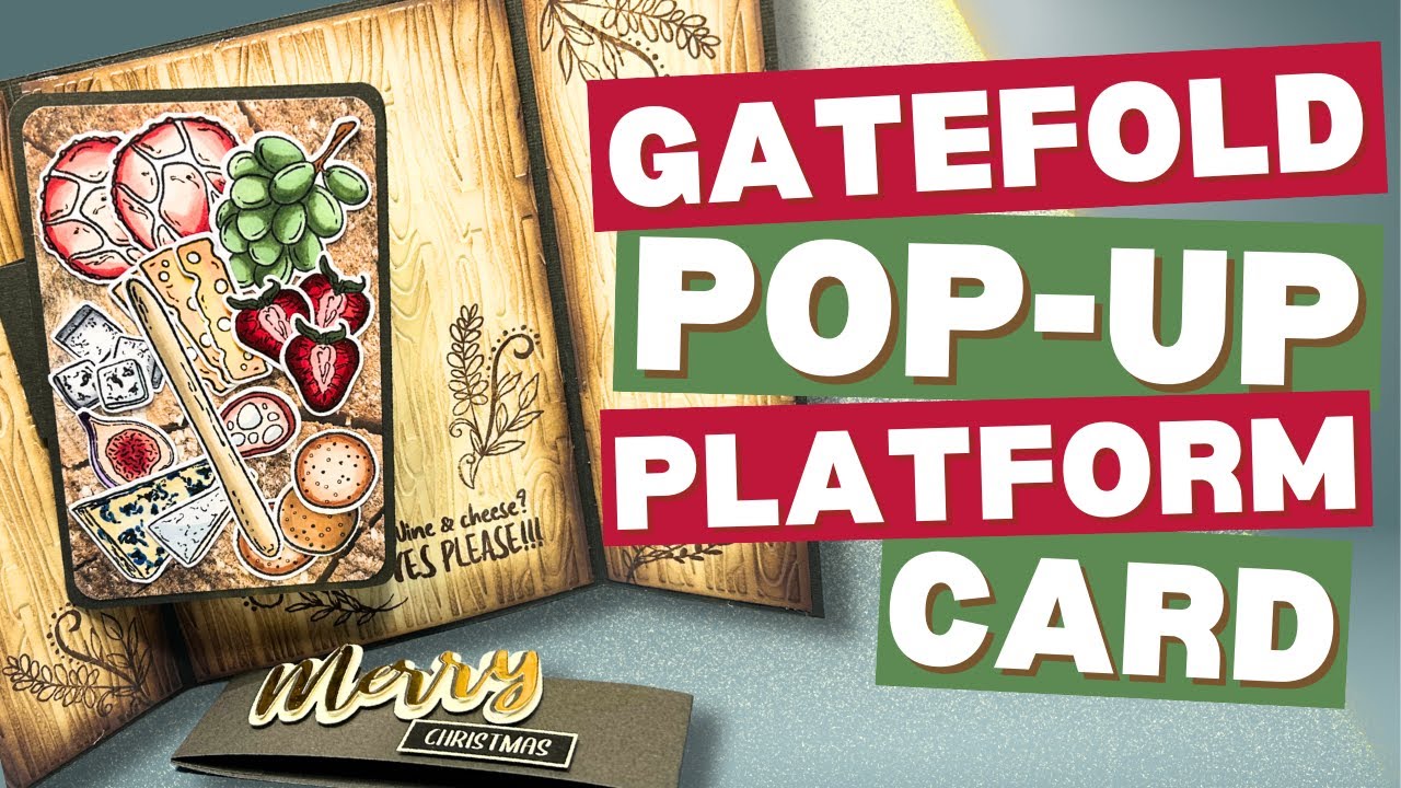 Gatefold Pop-Up Platform Card | NO DIES NEEDED!