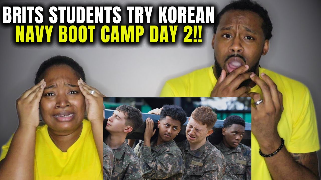 🇬🇧🇰🇷 THE HARDEST THING THEY'VE EVER DONE | Americans React to Brits in Korean Navy Boot Camp Day 2