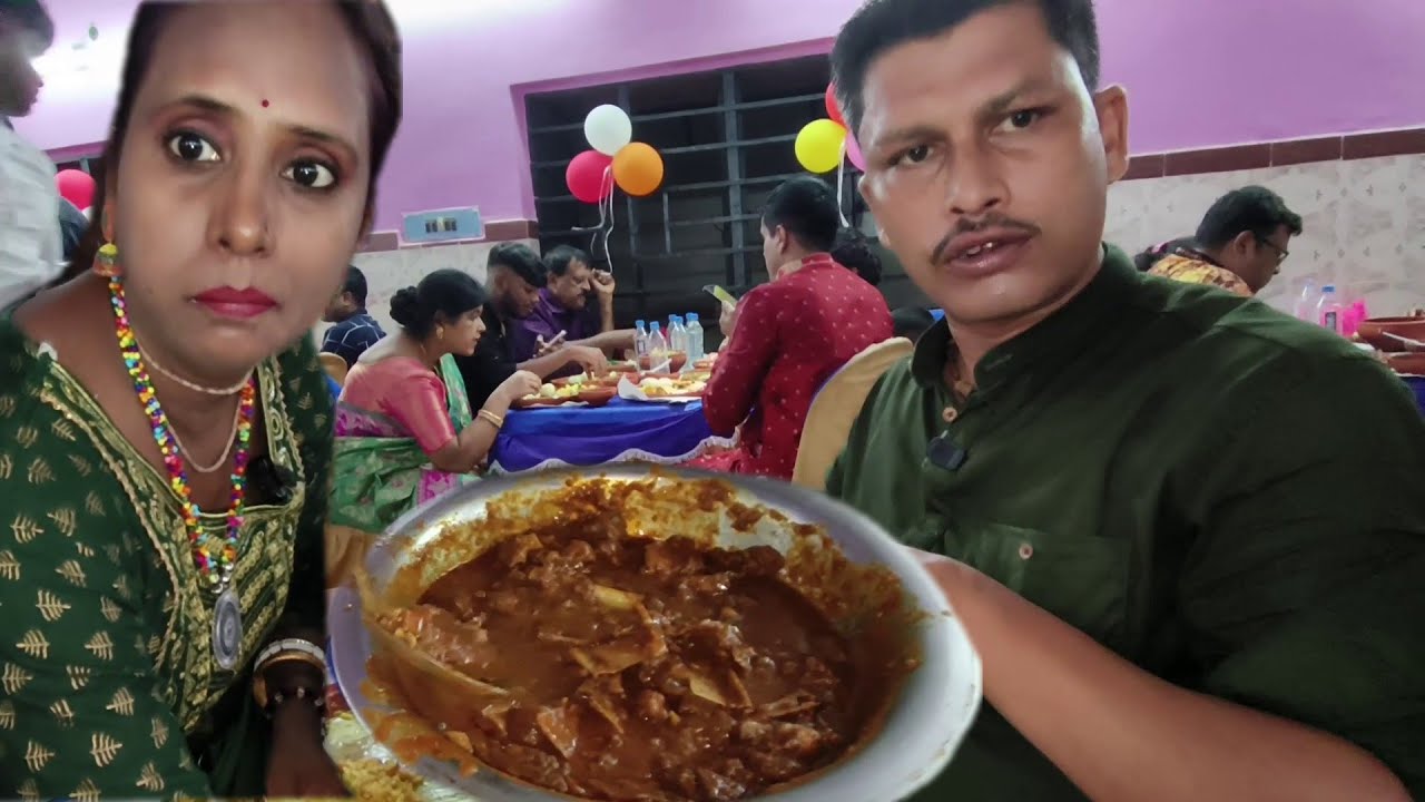 হ্যাংলাবাজের মেয়ের শুভ অন্নপ্রাশনে জমিয়ে ভুরিভোজ | ২কেজি খাসি,ধনীয়া ভেটকি সহযোগে ভালোই খেলাম
