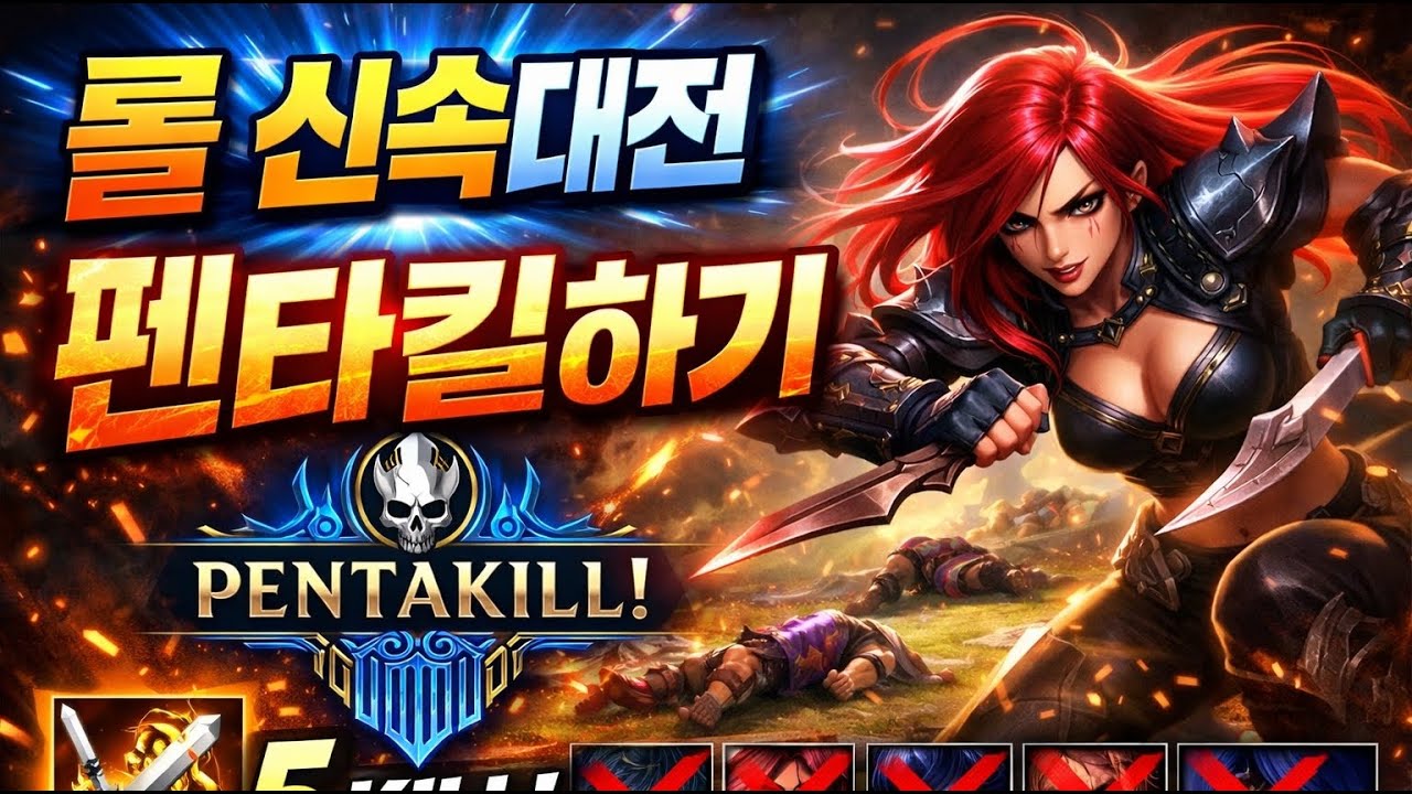 롤 신속대전 펜타킬하기 #롤 #게임 #game #live