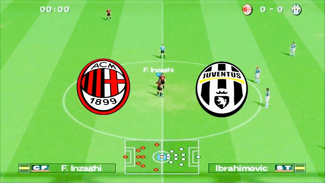 Winning Eleven 10 - AC Milan VS Juventus I PS 2