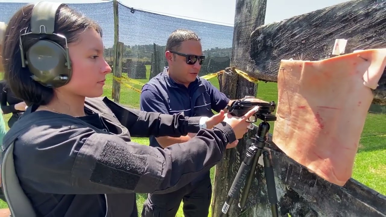 Prueba técnica de campo con arma traumática