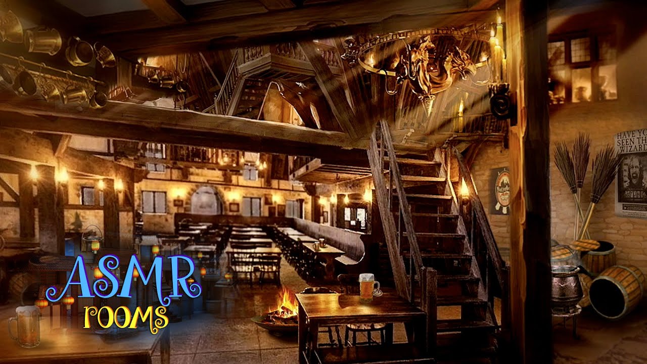 Harry Potter Inspired ASMR - ☼ Three Broomsticks Inn ♨ - Hogsmeade Ambience - 1 hour HD Cinemagraphs