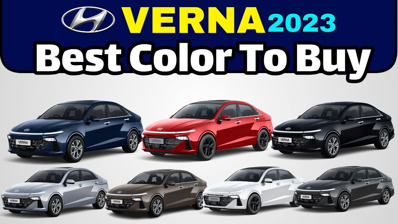 Hyundai Verna Colour Options 2023 | Hyundai Verna Best Color Options