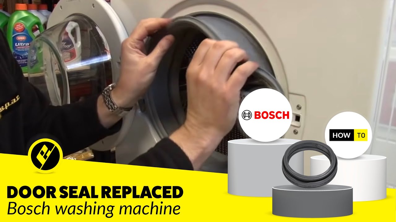 Как заменить уплотнитель дверцы стиральной машины Bosch