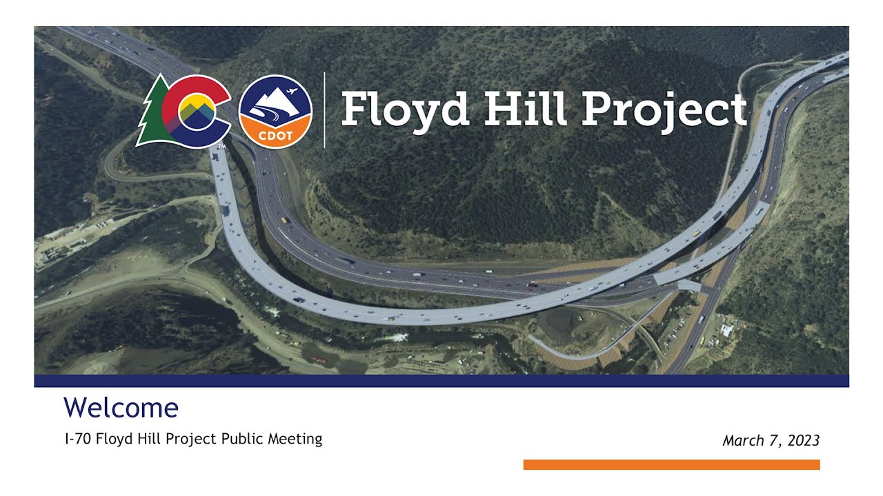 I-70 Floyd Hill Public Meeting - March 7, 2023