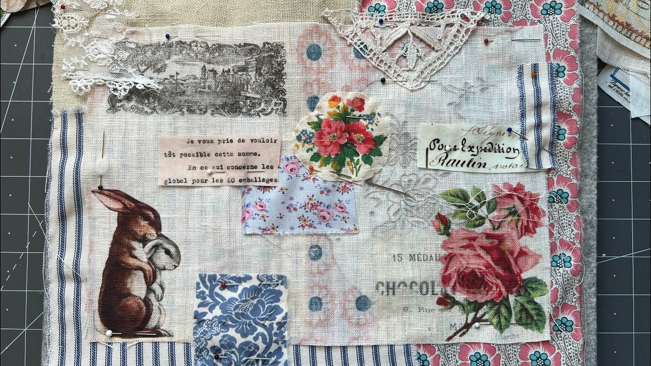 #whateverwednesday craft with me | EP 08 | spring/Easter slow stitch journal covers Part 2