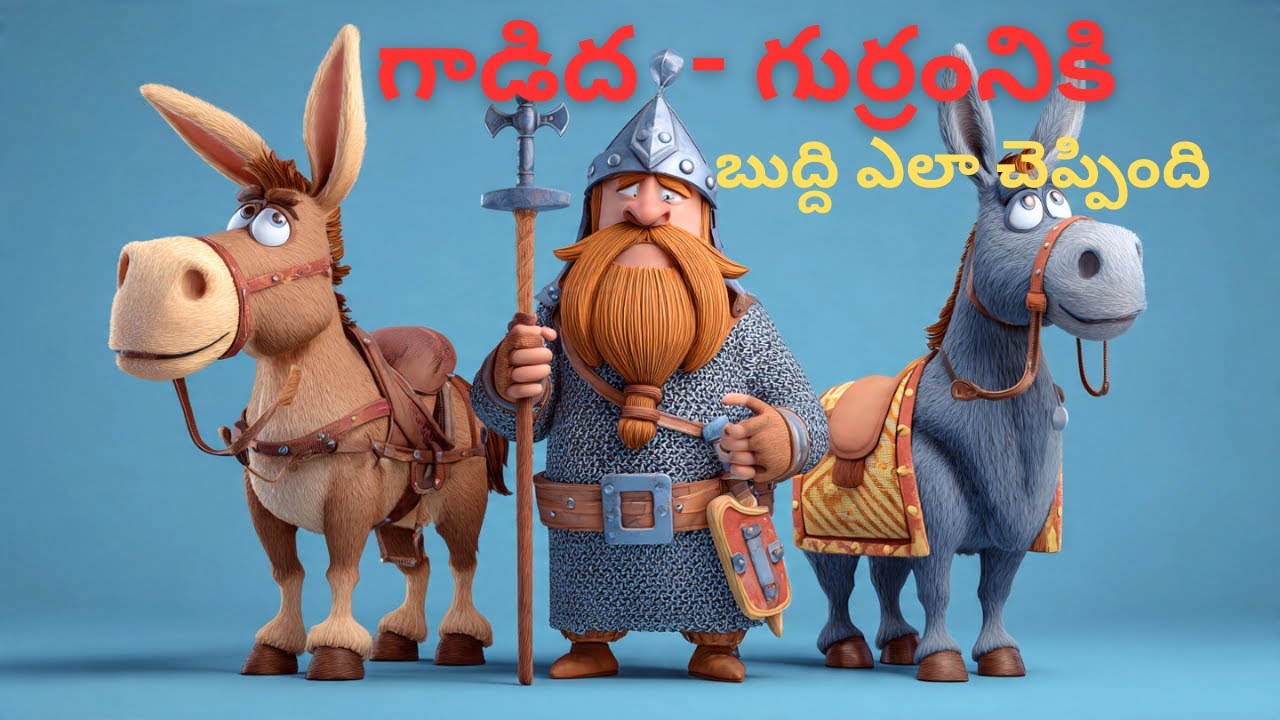 గుర్రం - గాడిద కథ | Horse and Donkey story | @laddukidshub