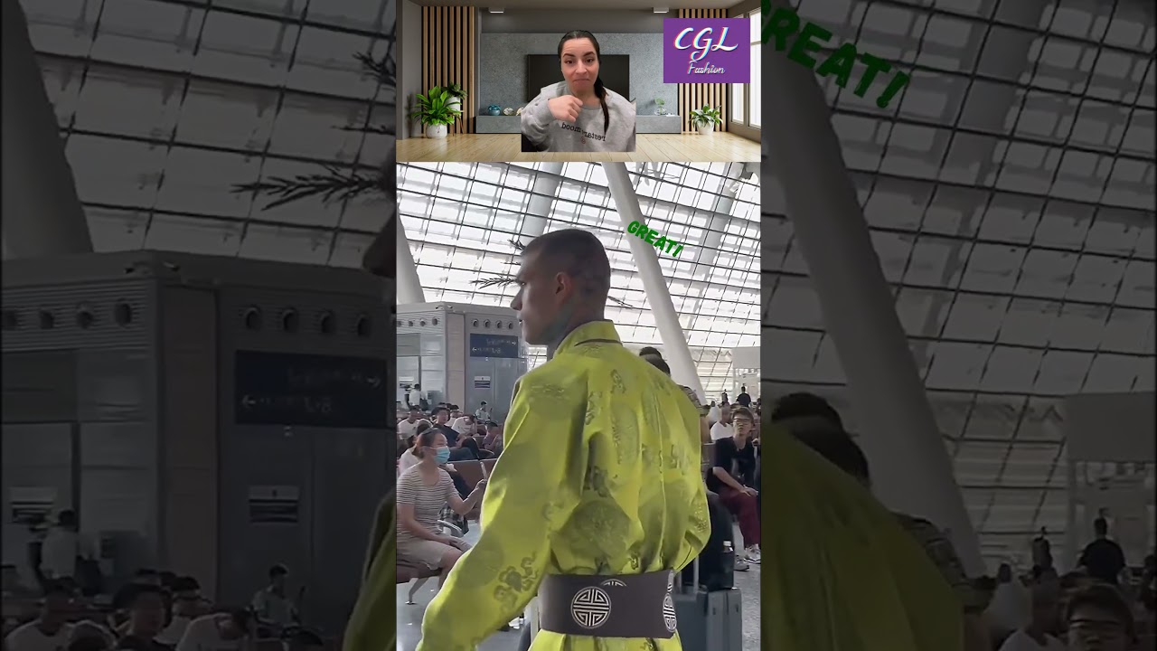 Watching a mesmerizing fashion show in a Mongolian robe is amazing #fashion