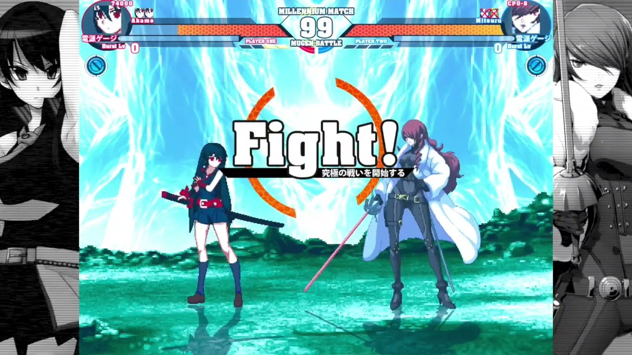 MUGEN/IKEMEN GO: Akame Vs. Jin Team