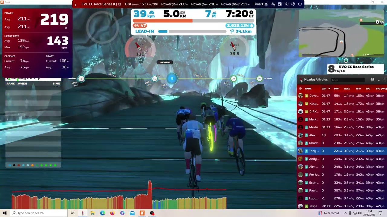 Zwift - Race: EVO CC Race Series 9 C ) on Sugar Cookie in Watopia