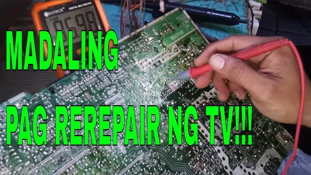 LG CRT TV HORIZONTAL LINE - STEP BY STEP TROUBLESHOOTING | TAGALOG