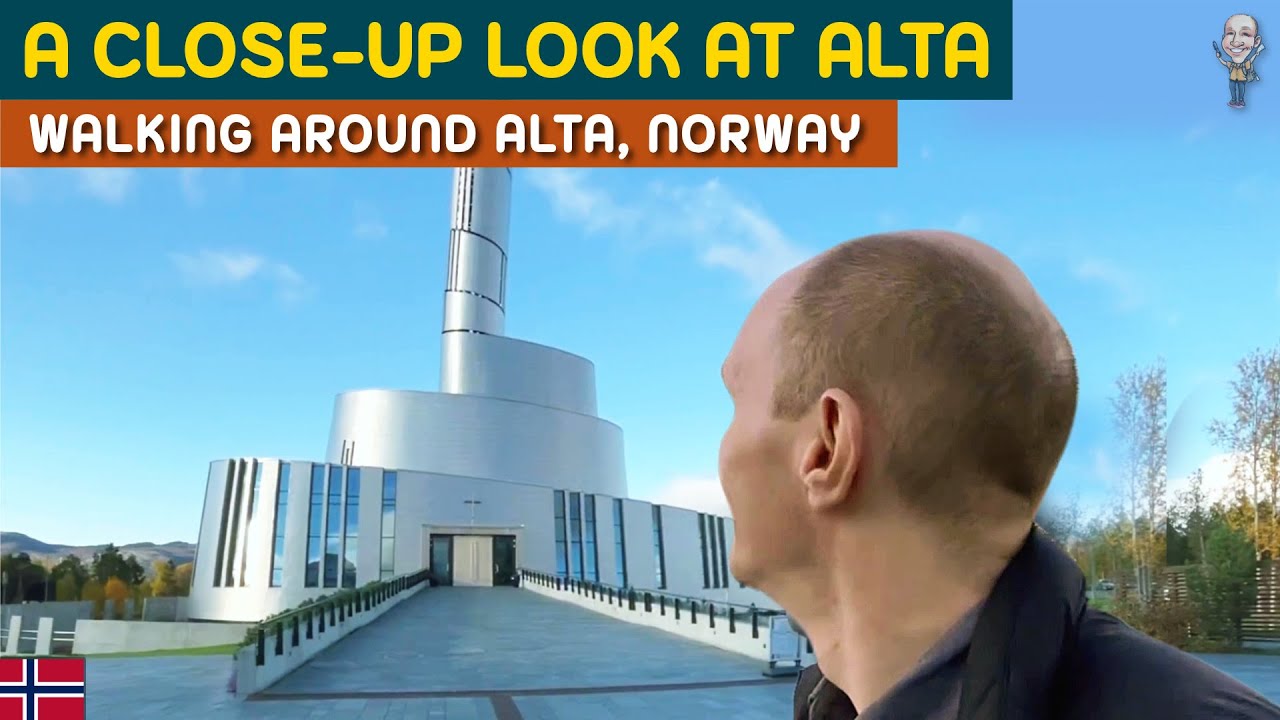 Walking the streets of Alta at the top of Norway