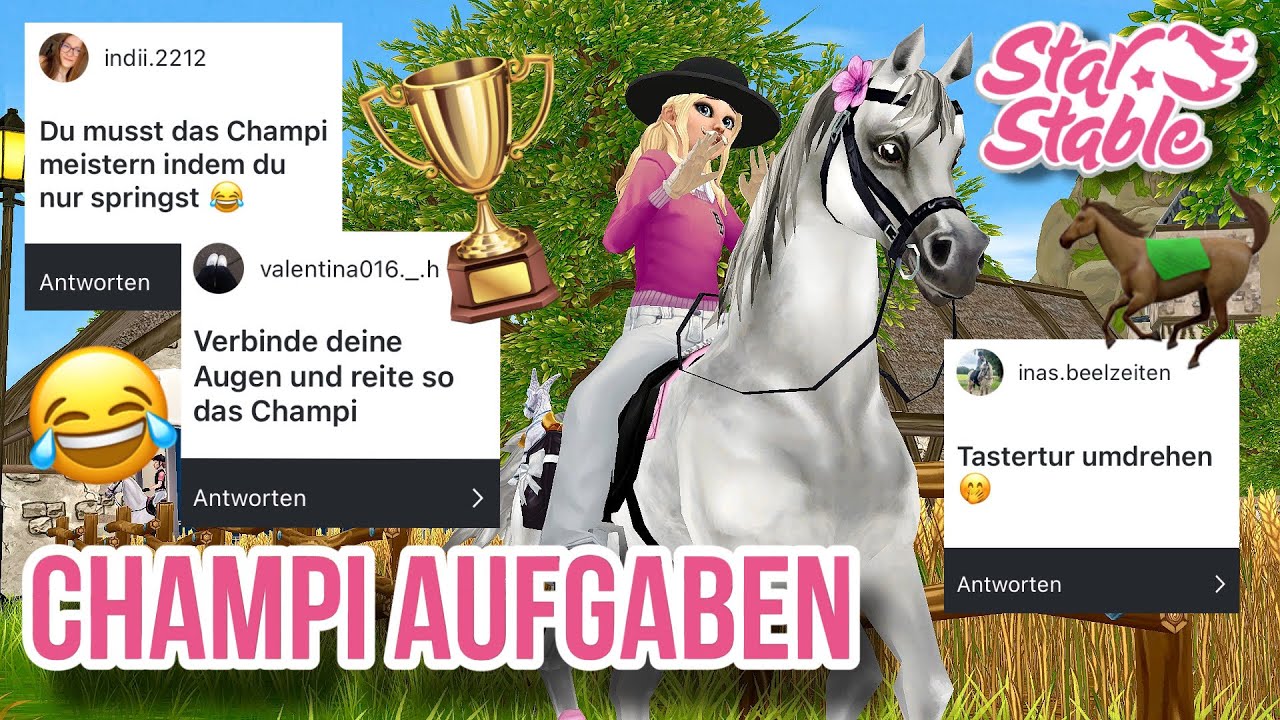 CHAMPI MARATHON mit EUREN AUFGABEN!😱 101% Lachflash😂 // Star Stable Online