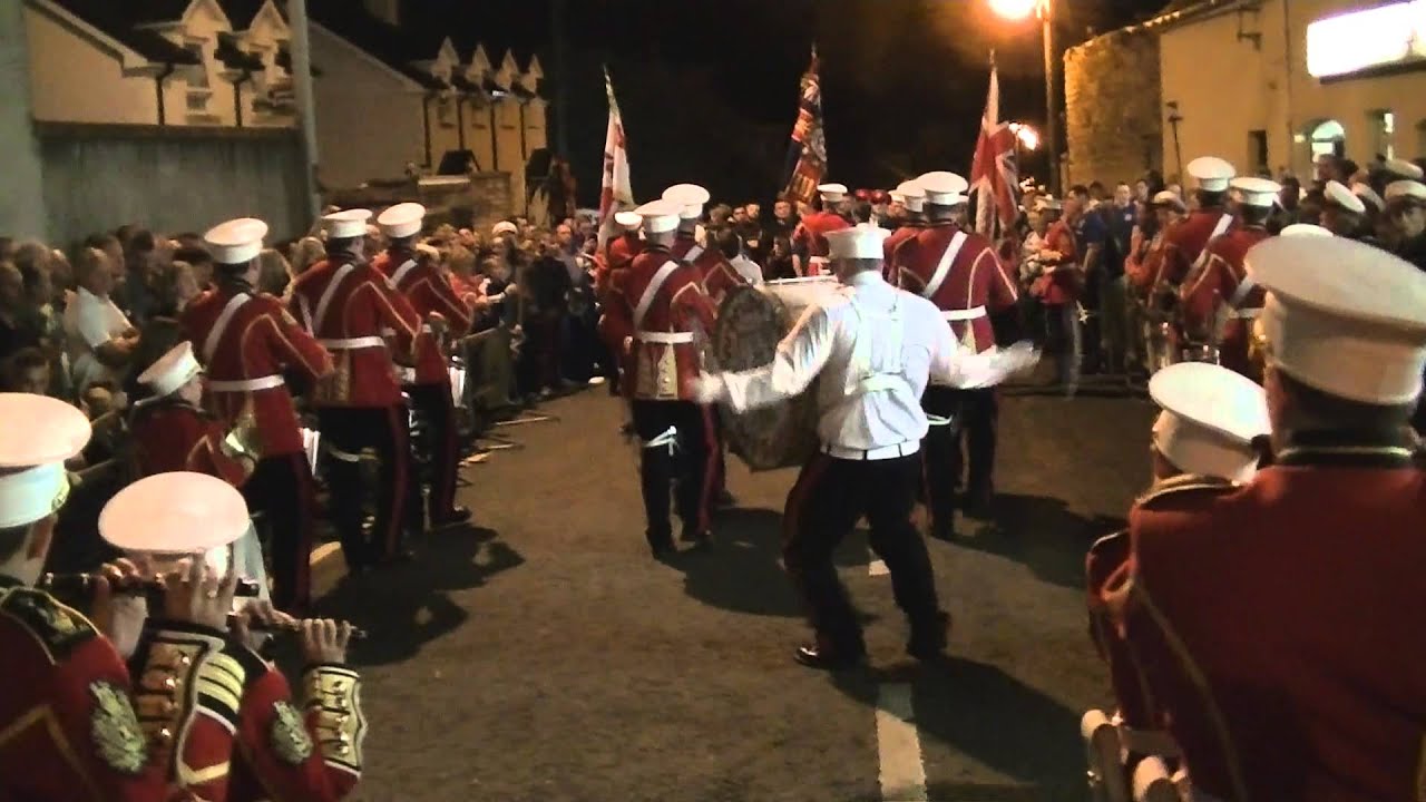 Gertrude Star FB East Belfast @ Defenders Of The Rock FB Lisbellaw 25th Anniversary Parade 2013