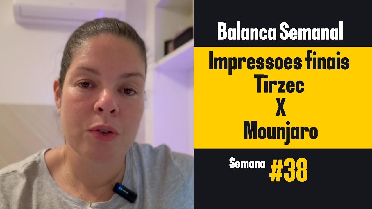 Minha Experiência com Mounjaro - Balança Semanal 38 #mounjaro #glp1 #tirzepatida