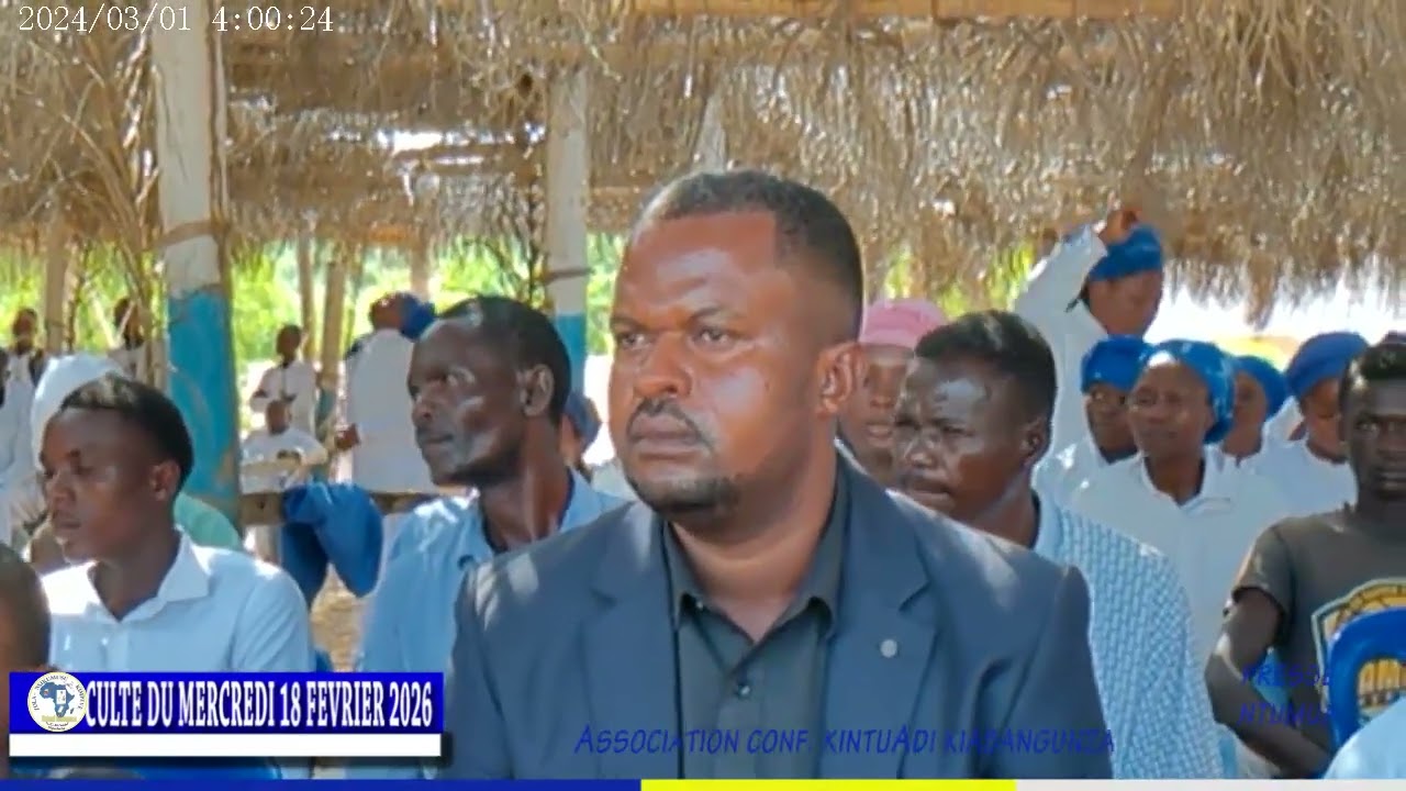 Culte du mercredi 18 février 2026 au mont Nzululu Direction générale/Ack ASBL 