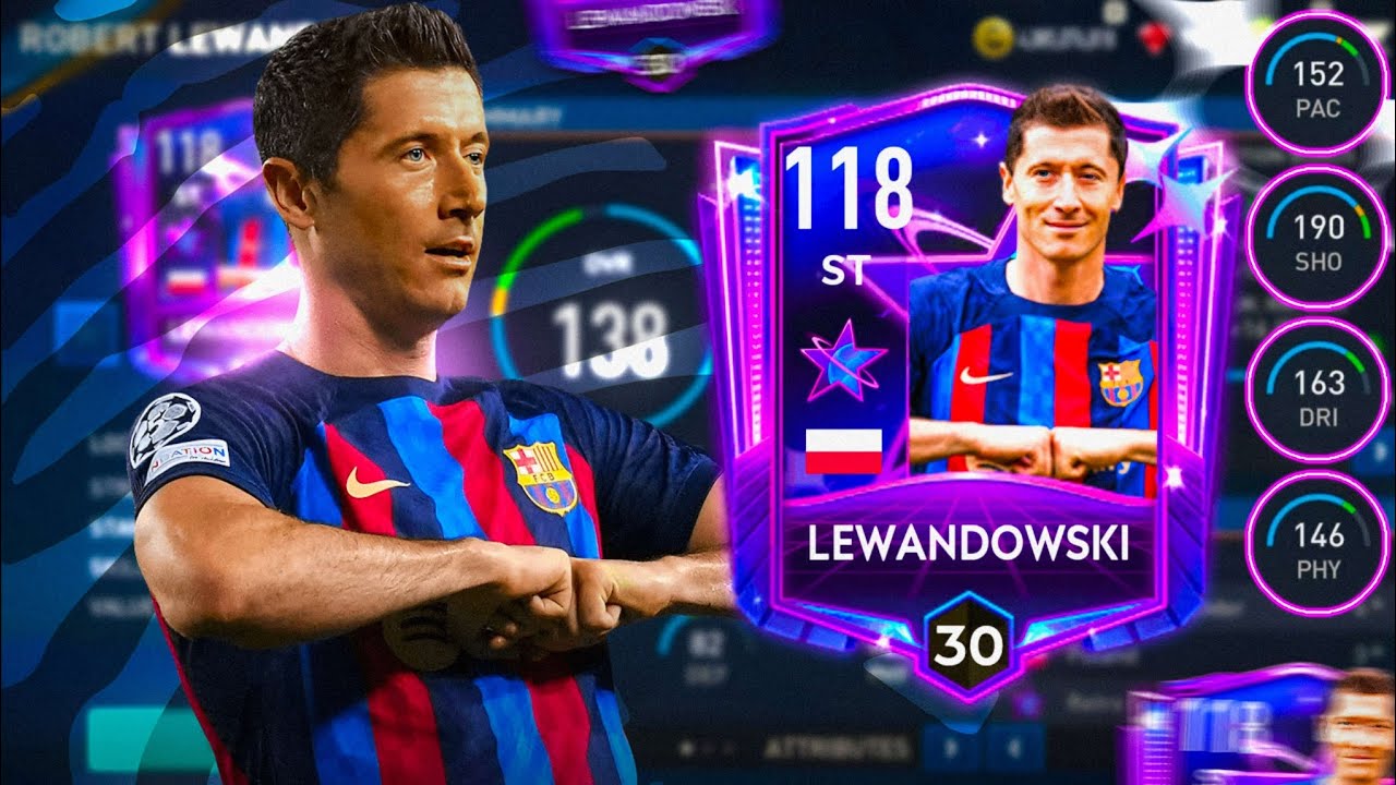 BEST FINISHER! ROBERT LEWANDOWSKI MAX RATED H2H GAMEPLAY AND REVIEW IN FIFA MOBILE 23