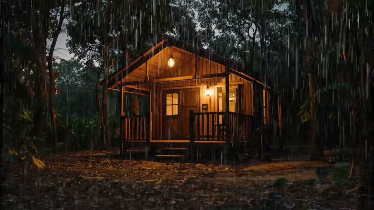 Night Rain ASMR for Sleeping, Relaxing & Stress Relief
