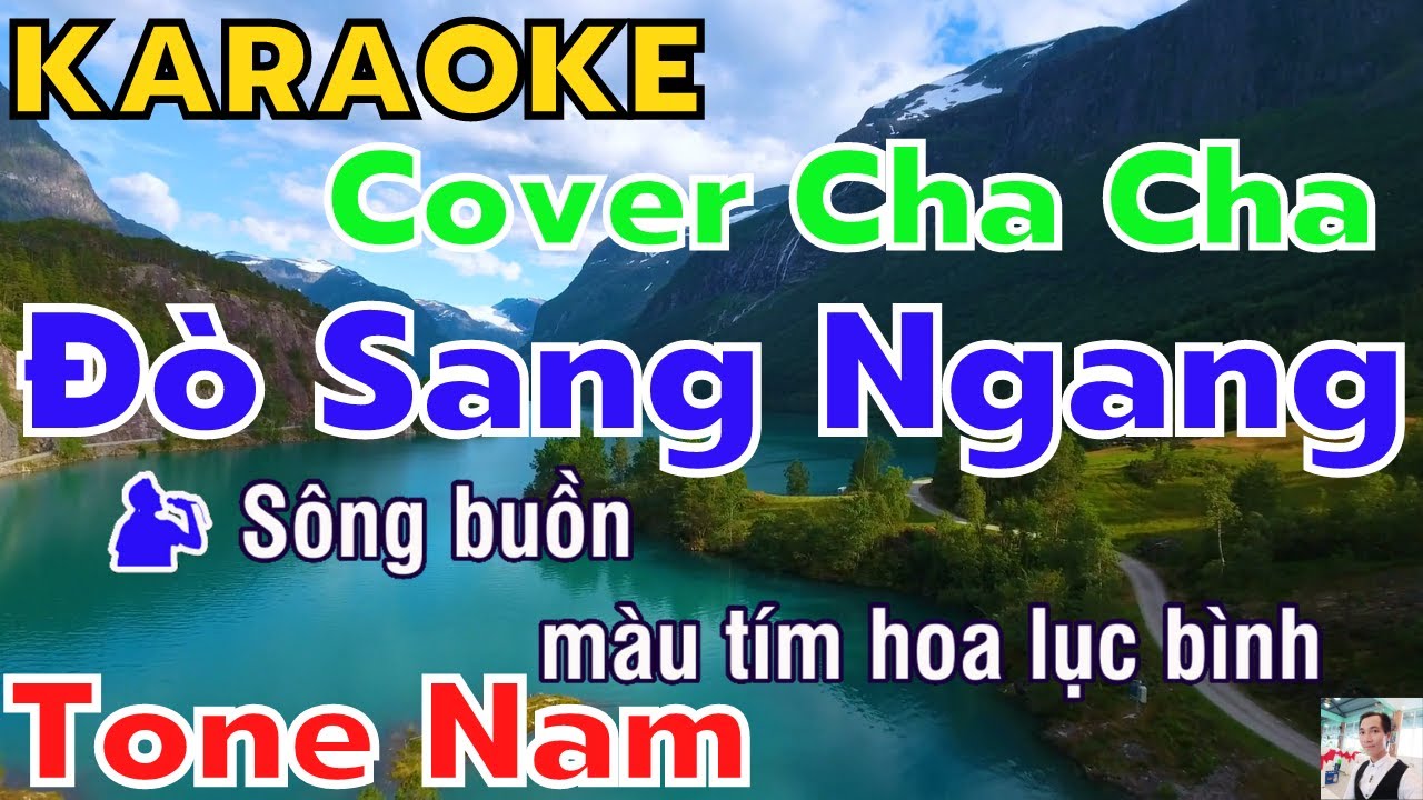 Karaoke Đò Sang Ngang Tone Nam Cover Cha Cha Nhạc Sống Minh Quang